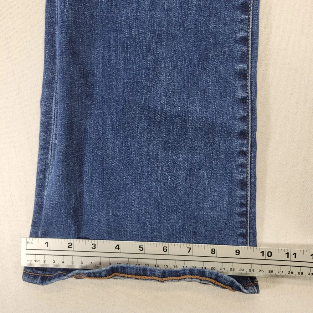 American Eagle‎ Flare Jeans Womens 0 Blue Low Rise Stretch Dark Wash Denim